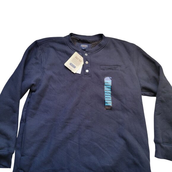 NWT Smith's Workwear Sherpa-Bonded Thermal Knit Henley Pullover Size XXL - Picture 2 of 12